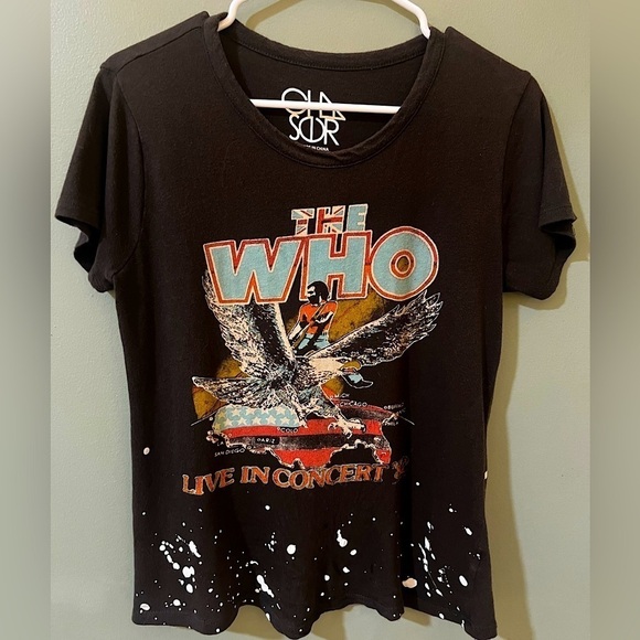 Chaser The Who Paint Splatter Graphic band Tee size small - Picture 1 of 4